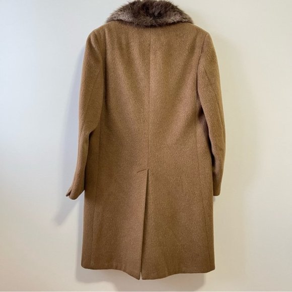 Vintage Crombie Mohara Wool Mohair Coat With Real Fur Collar - Picture 2 of 16